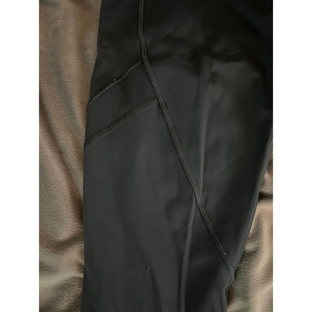 Lululemon Dark Grey Mesh Panel High Rise Leggings with Pockets - Picture 2 of 10